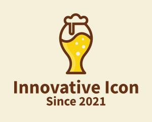 Beer Glass Icon  logo design