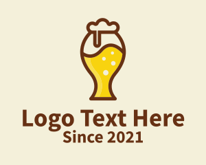 Beer Glass Icon  logo