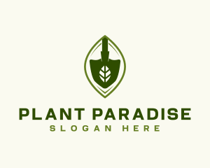 Shovel Garden Planting logo design