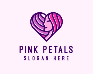 Beautiful Woman Heart logo design