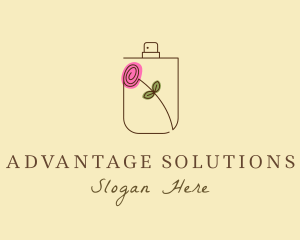 Floral Cologne Bottle logo