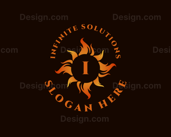 Flaming Fire Heat Logo
