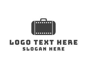Movie Filmstrip Suitcase logo