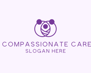 Purple Family Care logo design