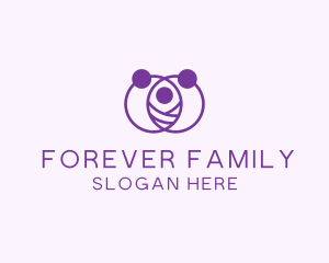 Purple Family Care logo design