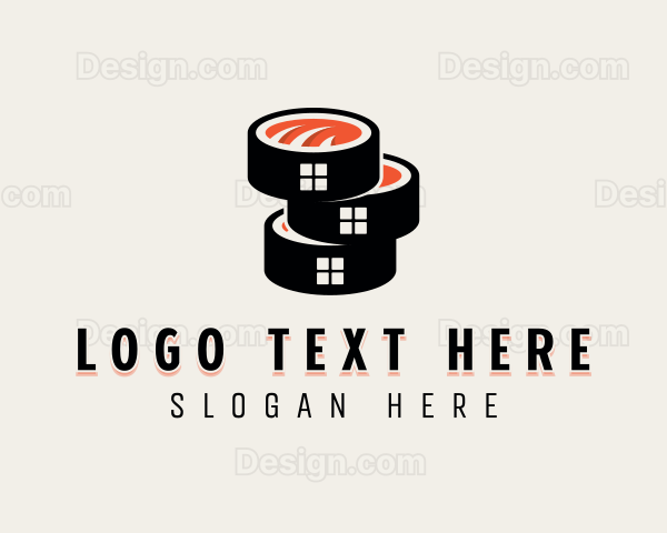 Sushi Cuisine Gourmet Logo