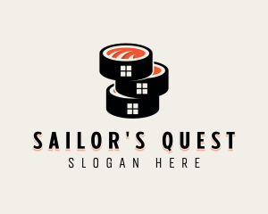 Sushi Cuisine Gourmet Logo