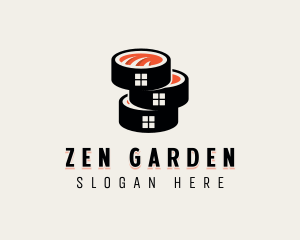 Sushi Cuisine Gourmet Logo