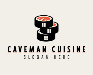 Sushi Cuisine Gourmet logo design