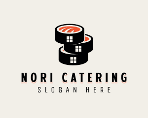 Sushi Cuisine Gourmet logo design