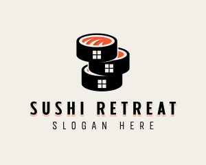 Sushi Cuisine Gourmet logo design