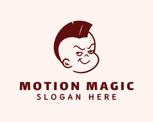 Comic Male Mohawk  logo