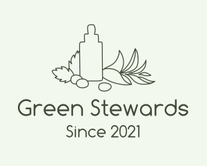 Green Organic Oil  logo design