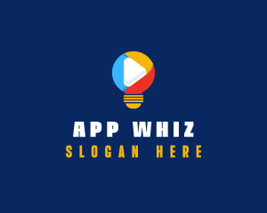 Light Bulb Streaming Application logo design