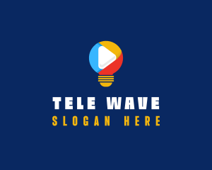 Light Bulb Streaming Application logo design