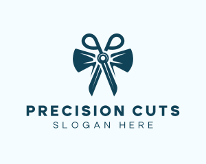 Scissor Bow Tie Tailor logo design