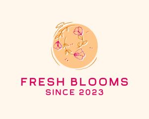 Spring Season Flower logo design