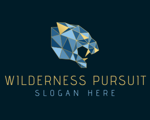 Lioness Tiger Mosaic logo design