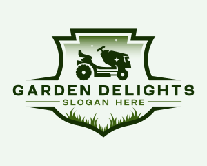 Lawn Mower Grass Cutting logo design