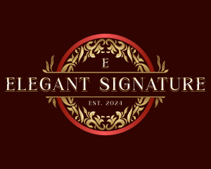 Luxury Elegant Ornament logo design