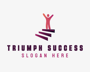 Career Growth Leadership logo design