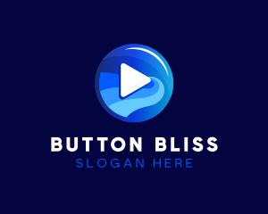 Media Player Button logo design