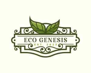 Natural Eco Leaf logo design