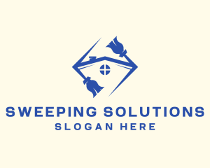 House Cleaning Broom logo
