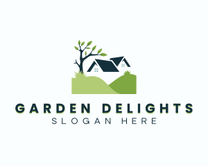 Home Lawn Landscaping logo design