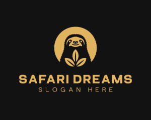 Sloth Wildlife Safari logo design