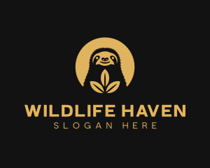 Sloth Wildlife Safari logo design