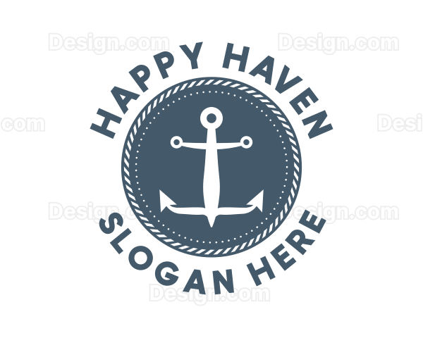 Nautical Marine Anchor Logo