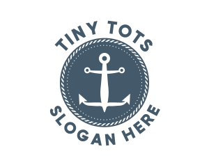 Nautical Marine Anchor Logo