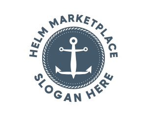 Nautical Marine Anchor logo