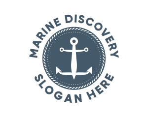 Nautical Marine Anchor logo design