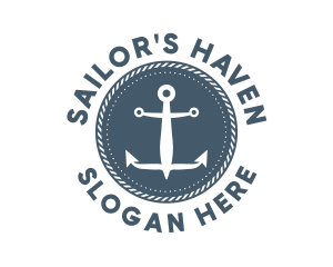 Nautical Marine Anchor logo design