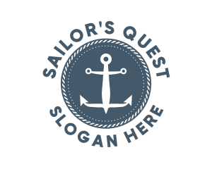 Nautical Marine Anchor logo design