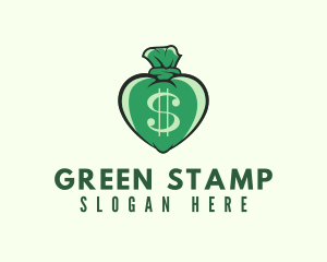 Green Heart Money  logo design