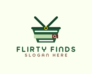 Online Shopping Search logo design