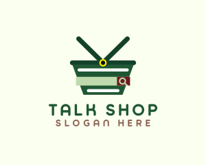 Online Shopping Search logo design