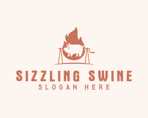 Pork Barbecue Grill logo design