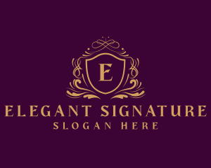 Elegant Royal Shield logo design