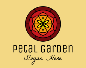 Stained Glass Floral Decor logo design