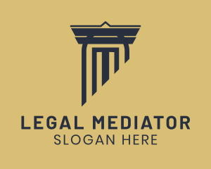 Legal Column Construction logo design