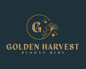 Golden Leaf Therapy logo design