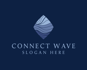 Diamond Wave Agency logo design