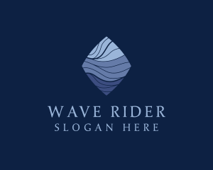 Diamond Wave Agency logo design