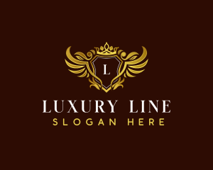 Luxury Crown Shield logo design