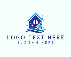 House - Clean Housekeeping Sanitation logo design
