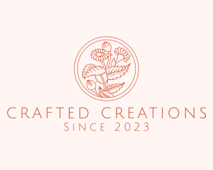 Elegant Artisan Flower logo